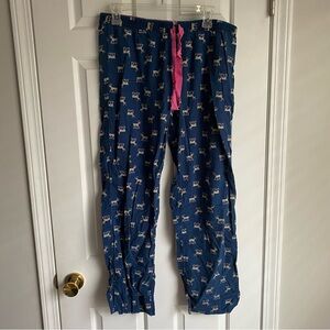 Aerie Navy Reindeer Pajama Pants M
